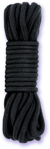 Japanese Style Bondage Rope Cotton Black 32 feet