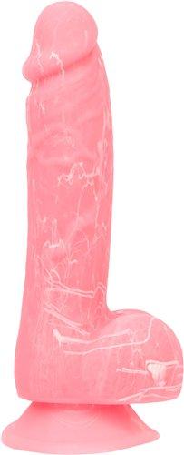 Addiction Brandon 7.5 inches Pink Glow In The Dark Dildo