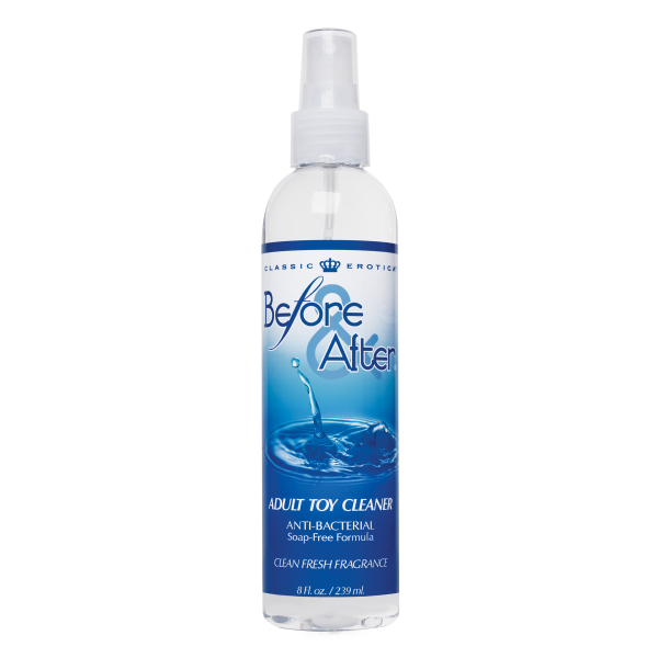 Before And After Anti-Bacterial Adult Toy Cleaner 8oz Spray Bottle