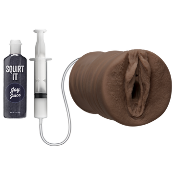 Squirt It Squirting Pussy Chocolate Brown Stroker