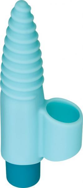 Unicorn Power Bullet Vibrator with Finger Sleeve Teal