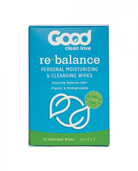 Good Clean Love Rebalance Adult Wipes Box Of 12