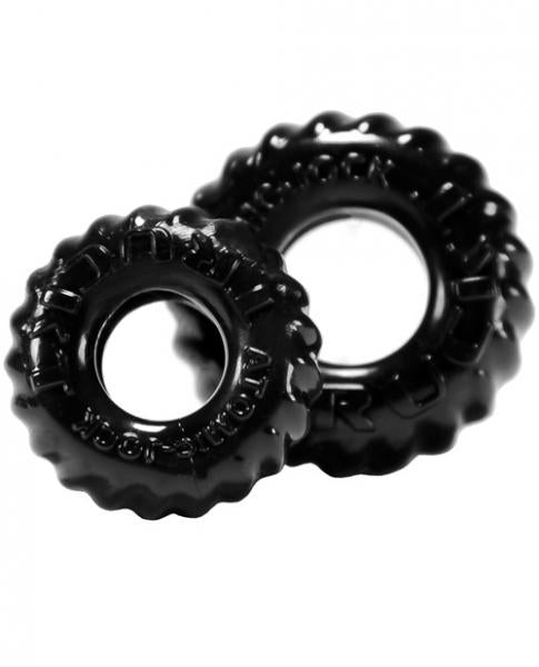 Oxballs Truckt Cock & Ball Ring Black 2 Pack