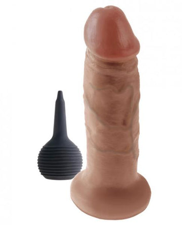 King Cock 7 inches Squirting Cock Tan Dildo