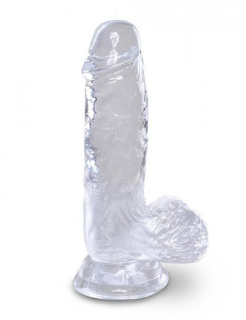 King Cock Clear 5 inches Cock with Balls