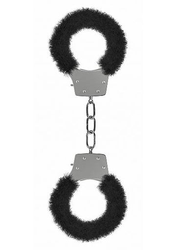 Ouch Pleasure Handcuffs Furry Black
