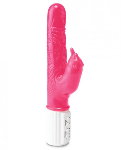 Jelly Eager Beaver Pink Rotating Vibrator