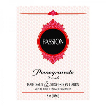 Passion Bath Salts &amp; Suggestion Cards - Pomegranate