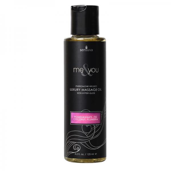 Me &amp; You Massage Oil Pomegranate, Fig, Coconut, Plumeria 4.2oz