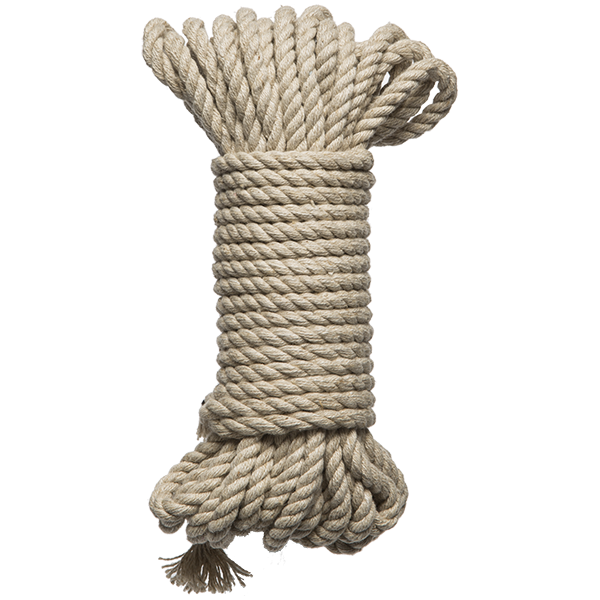 Kink Bind &amp; Tie Hemp Bondage Rope 30 Feet Natural