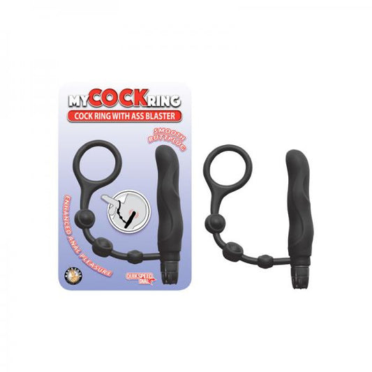 My Cockring With Ass Blaster Black