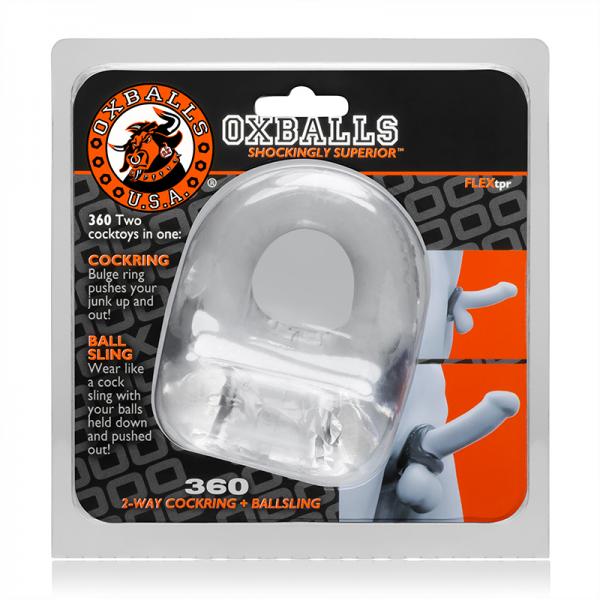 Oxballs 360, Cockring &amp; Ballsling, Clear