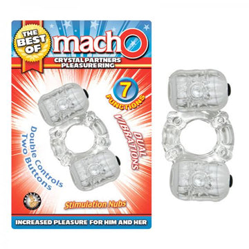 The Best Of Macho Crystal Partners Pleasure Ring Clear