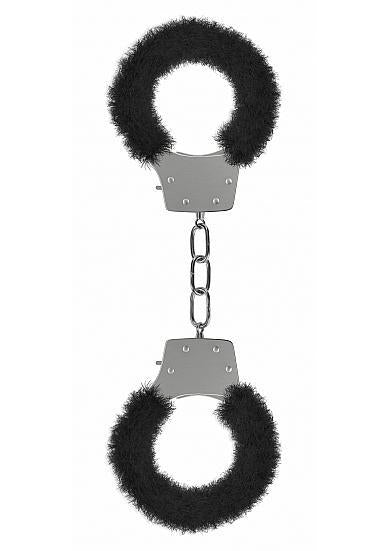 Ouch Pleasure Handcuffs Furry Black