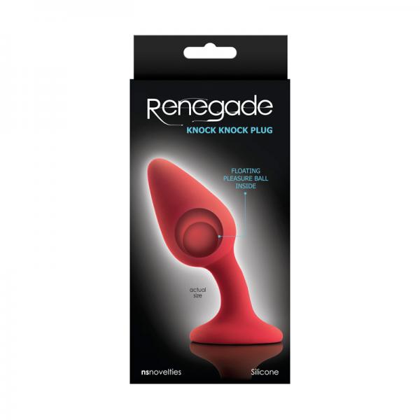 Renegade Knock Knock Anal Plug Red