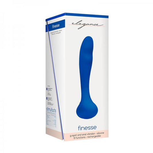 Elegance Rechargeable G-spot Vibrator - Blue