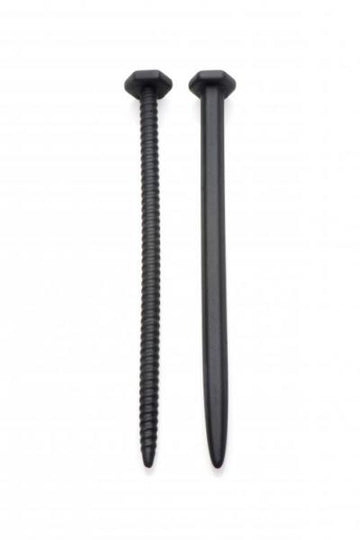Hardware Nail &amp; Screw Silicone Urethral Sounds Black