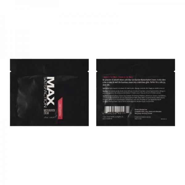 Max Satisfaction  Masturbation Cream Foil 6 Ml