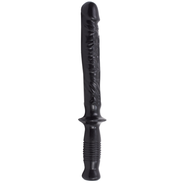 The Manhandler Black Dildo Baton Handle