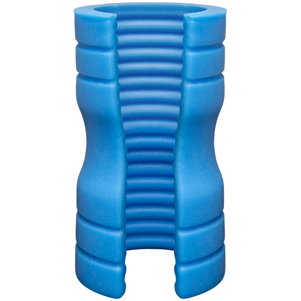 Optimale Silicone Stroker Ribbed Blue