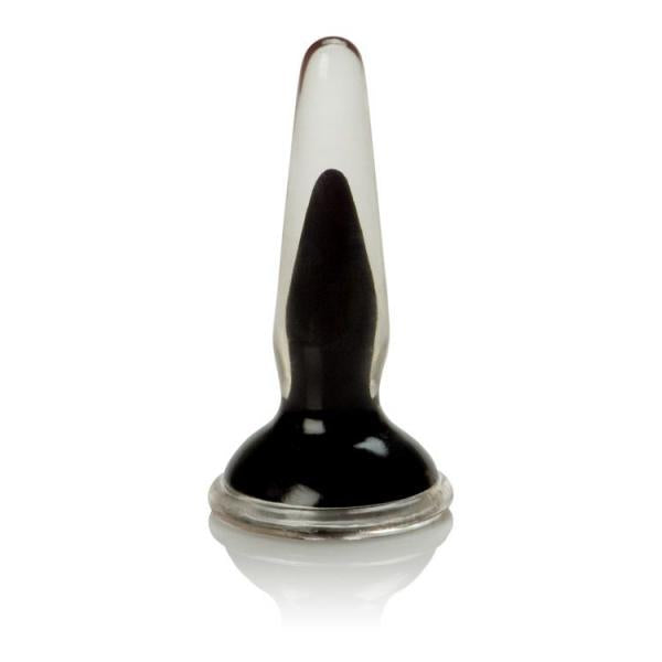 Crystal Cote Silicone Butt Plug Black