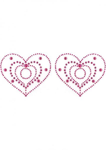 Crystal Heart Pink Pasties