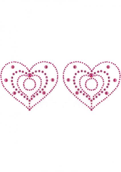 Crystal Heart Pink Pasties